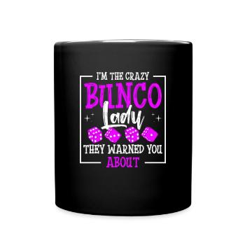 Cray Bunco Lady design for a Bunco Babe - Full Colour Mug - black - Front