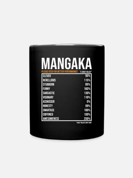 Mangaka Manga Zeichner - Tasse einfarbig - Schwarz