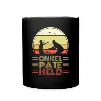 Onkel Pate Held - Patenonkel - Tasse einfarbig - Schwarz - Vorne