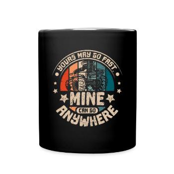 Le mien peut aller n’importe où Monster trucks - Mug uni - noir - Devant