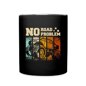 Pas de route pas de problème Monster truck - Mug uni - noir - Devant