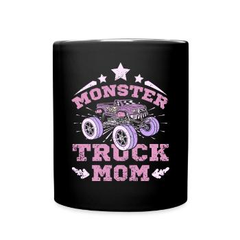 Maman Monster Truck - Mug uni - noir - Devant