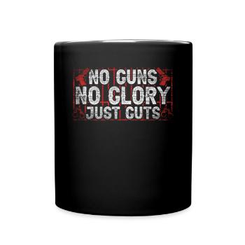 Pas d’armes à feu Pas de gloire Juste GutsSal Officier - Mug uni - noir - Devant