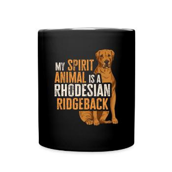 Rhodesian Ridgeback Dog - Full Colour Mug - black - Front