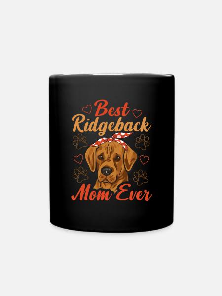 Rhodesian Ridgeback Dog - Tasse einfarbig - Schwarz