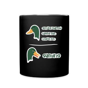 Gaming Geek Meme - Lustiges Gaming Design - Tasse einfarbig - Schwarz - Vorne