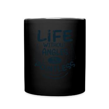Live without Angles is Pointless Math Teacher - Full Colour Mug - black - Front