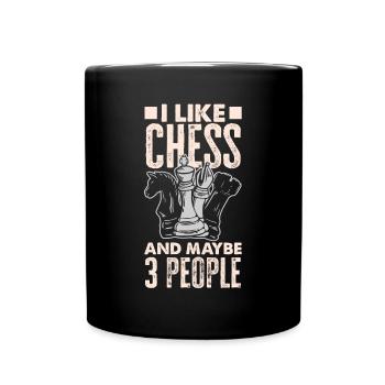 Drôle de joueur d’échecs Cadeau de joueur d’échecs - Mug uni - noir - Devant