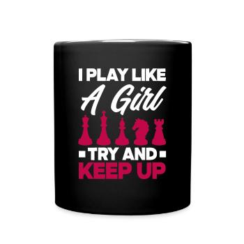 Funny Chess Player Chess Player Gift - Full Colour Mug - black - Front