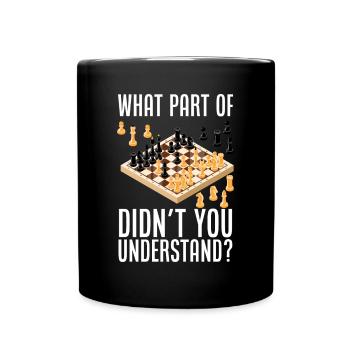 Drôle de joueur d’échecs Cadeau de joueur d’échecs - Mug uni - noir - Devant