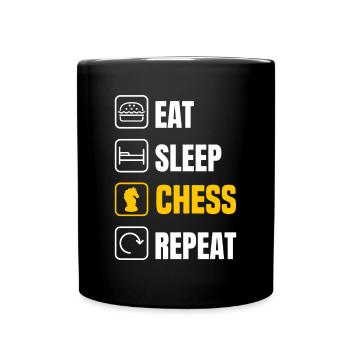Funny Chess Player Chess Player Gift - Full Colour Mug - black - Front