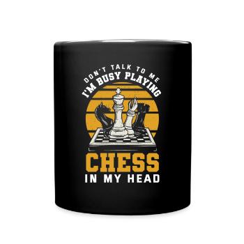 Drôle de joueur d’échecs Cadeau de joueur d’échecs - Mug uni - noir - Devant