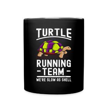 Turtle Relaxed Chill Sea Ocean Beach - Full Colour Mug - black - Front