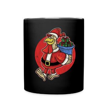 Noël Ugly Noël Volaille De Noël Poulet - Mug uni - noir - Devant