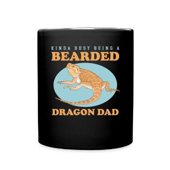 Dragon barbu Papa Barbu Dragon Reptiles Cadeau - Mug uni - noir - Devant