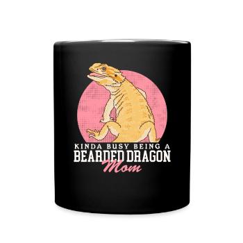 Bearded Dragon Mom Reptiles Bearded Dragons Gift - Full Colour Mug - black - Front