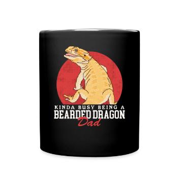Dragon barbu Papa Reptiles Dragons barbus Cadeau - Mug uni - noir - Devant