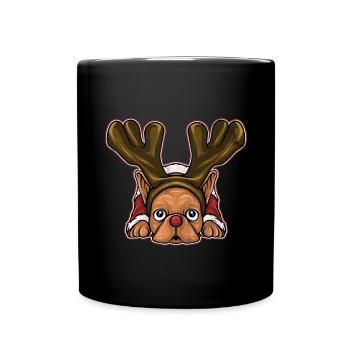 Christmas Ugly Christmas Gift Xmas Pug Pug - Full Colour Mug - black - Front