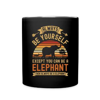 Elephant Tshirt pour Elephant Elephant Kids Zoo - Mug uni - noir - Devant