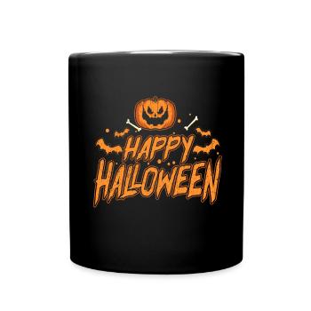 Halloween Tshirt Halloweenparty Mörder Killer Tod - Tasse einfarbig - Schwarz - Vorne