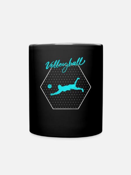 Volley-ball - Mug uni - noir