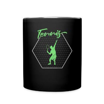 Tennis - Mug uni - noir - Devant