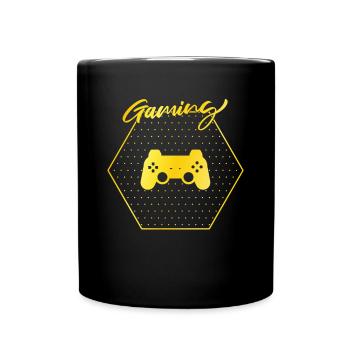 Gaming - Tasse einfarbig - Schwarz - Vorne