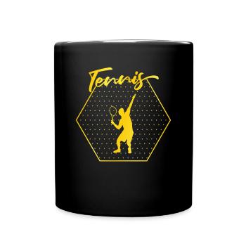 Tennis - Mug uni - noir - Devant
