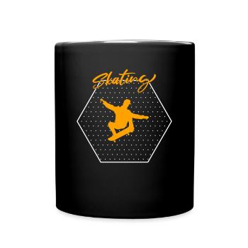 Skating - Full Colour Mug - black - Front