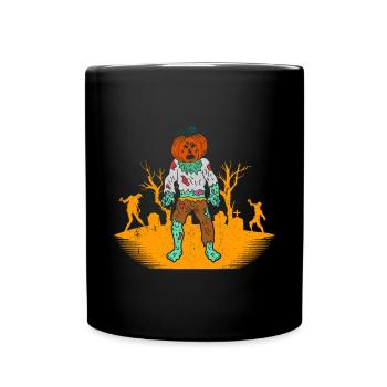 Halloween Gift Killer Skeleton Killer Horror - Full Colour Mug - black - Front