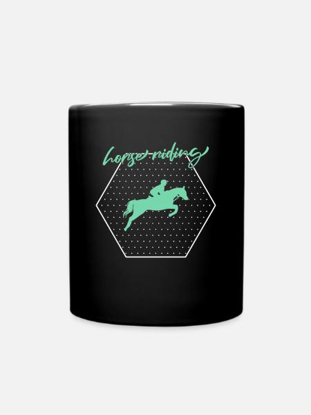 Équitation - Mug uni - noir