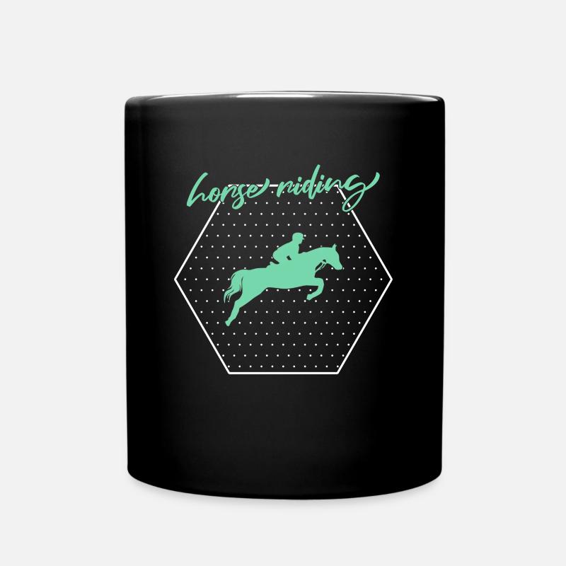 Équitation - Mug uni - noir