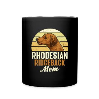Rhodesian Ridgeback Dog - Full Colour Mug - black - Front