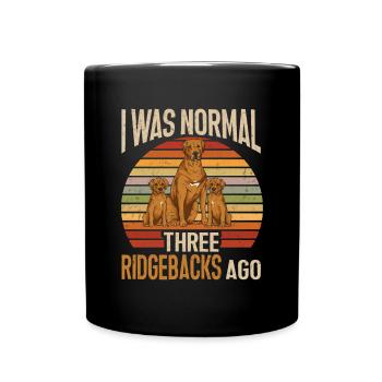 Rhodesian Ridgeback Dog - Full Colour Mug - black - Front