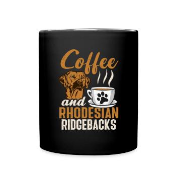 Rhodesian Ridgeback Dog - Full Colour Mug - black - Front