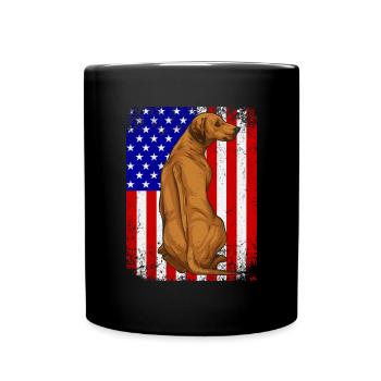 Rhodesian Ridgeback Dog - Full Colour Mug - black - Front