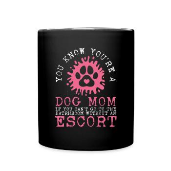 Dog mom Farmer - Full Colour Mug - black - Front