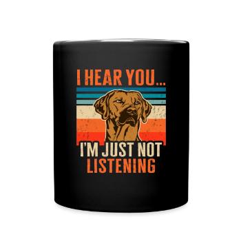 Rhodesian Ridgeback Dog - Full Colour Mug - black - Front