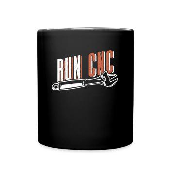 Zerspanungsmechaniker CNC Maschine Maschinenführer - Tasse einfarbig - Schwarz - Vorne
