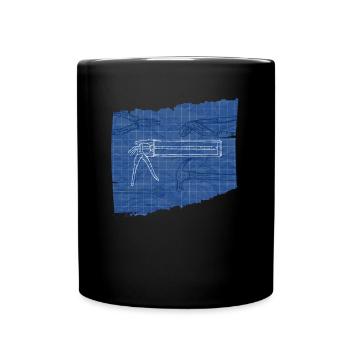 Zerspanungsmechaniker CNC Maschine Maschinenführer - Tasse einfarbig - Schwarz - Vorne