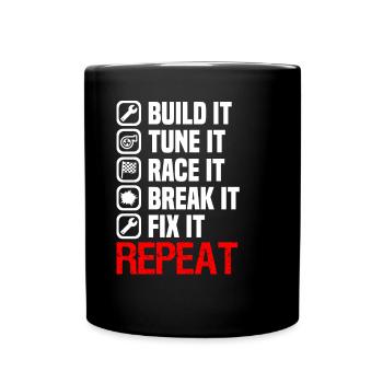 Muscel Car V8 Turbocompresseur Tuning Voiture de course - Mug uni - noir - Devant
