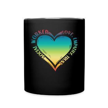 School Social Work Month - Full Colour Mug - black - Front