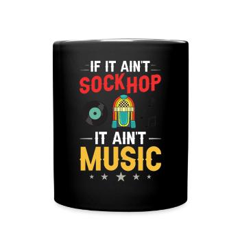Sock Hop Sox 50s Musik Party Tanz 1950s Tänzer - Tasse einfarbig - Schwarz - Vorne
