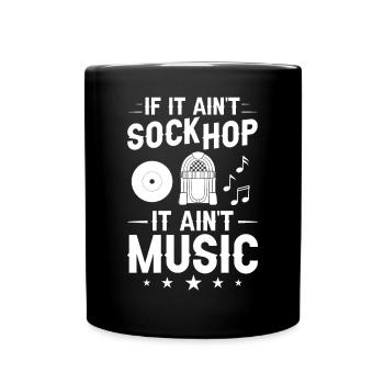 Sock Hop Sox 50s Musik Party Tanz 1950s Tänzer - Tasse einfarbig - Schwarz - Vorne