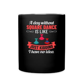 Square Dance Musik Caller Volkstanz Tänzer Usa - Tasse einfarbig - Schwarz - Vorne