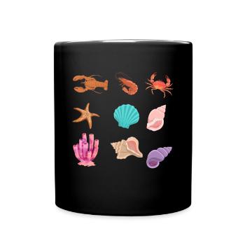 Crustacean Core Crustacean Shirt Gift - Full Colour Mug - black - Front