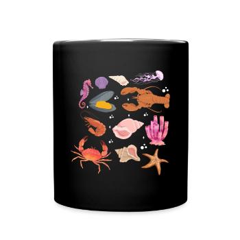 Crustacean Core Crustacean Shirt Gift - Full Colour Mug - black - Front