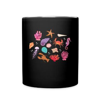 Crustacean Core Crustacean Shirt Gift - Full Colour Mug - black - Front