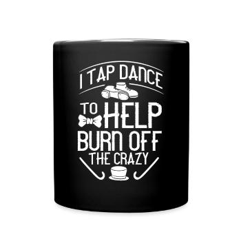 Tap Dance Beginners Chaussures Apprendre la musique Danseurs - Mug uni - noir - Devant