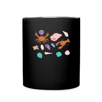 Crustacean Core Crustacean Shirt Gift - Full Colour Mug - black - Front